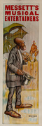 Messett's Musical Entertainers Original American Minstrel Theater Poster