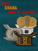 Visit Ghana Land of Culture Original African Travel Poster