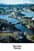 Pan Am Airlines Original Travel Poster, Norway Town Photo
