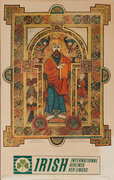 Aer Lingus Irish International Airlines Travel Poster The Book of Kells