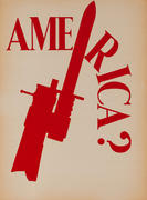 Original Vintage Anti Vietnam War Poster, America?
