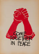 Original Vintage Anti Vietnam War Poster, Come Together in Peace