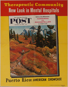 Saturday Evening Post Original Advertising Poster, Oct. 25, 1958