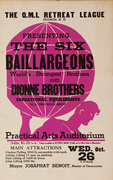 The Six Baillargeons World's Strongest Brothers Original Sports Poster
