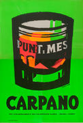 Carpano Punt e Mes Original Italian Quatrofolio Poster