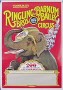 Ringling Brothers Barnum And Bailey RBBB Circus Original Vintage Poster 200 Years of Circus in America