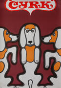 Cyrk Polish Circus Original Vintage Poster Puppies
