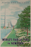 1940 [[New York]] World's Fair Poster Peace and Freedom