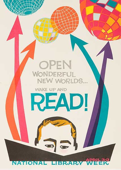DP Vintage Posters - National Library Week Original Literacy and ...