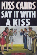 Kiss Cards Say it With a Kiss Original Carnival Display Poster
