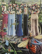 Levi's Pants Original Advertising Poster Bumblebees