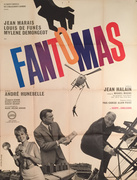 Fantomas photo montage Original Vintage Movie Poster