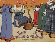 Levi's Pants Accept No Fakirs Original American Advertising Poster