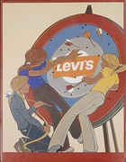 Levi's Pants Original Advertising Poster Archery