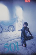 Levi's 501 Jeans Woman Original Advertising Poster 