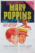 Mary Poppins Original Vintage Movie Poster video release