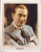 Silent Movie Original Vintage Advertising Portrait Owen Moore