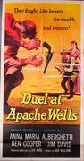 Duel At Apache Wells  B Vintage Original Movie Poster 3 Sheet