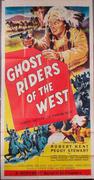 Ghost Riders of the West  B Vintage Original Movie Poster 3 Sheet