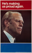 Gerald Ford He's Making Us Proud Original Vintage Political Poster