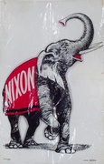 Nixon Election Original Vintage Plastic Political Poster