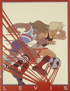 Levi's Pants Original Advertising Poster [[Soccer]]