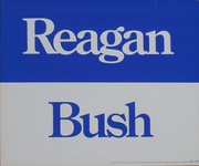 Reagan Bush Original Vintage Political Poster