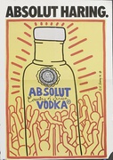 [[Absolut]] Vodka Original American Advertising Poster Keith Haring 