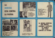 Chilean Human Rights Original Vintage Political Protest Poster La Derecha          