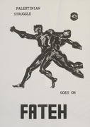 Palestine Struggle Goes On Original Fateh Politcal Protest Poster