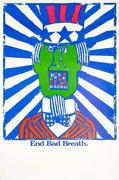 End Bad Breath, Anti-Vietnam War Original Vintage Poster