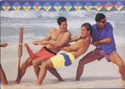 Budweiser Beer Tug O War Original Advertising Poster
