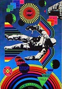 Fly Carefully Psychedelic Drug Original Vintage Poster
