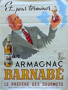 Armagnac Barnabe Original Vintage Advertising Poster
