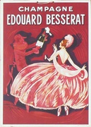 Besserat Champagne Original Vintage Advertising Poster