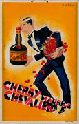 Cherry Maurice Chevalier Original French Advertising Poster large size