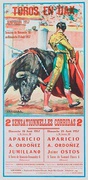 Bullfight Original Sport Poster 18 April Toros en Tiax