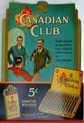 Canadian Club Cigar Original Vintage Advertising  Poster