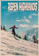 Aspen Highlands Original Vintage [[Ski]] Poster