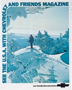 See the USA Original Chevrolet Ski Advertising Poster