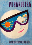 Austria Travel [[Ski]] Poster Vorarlberg