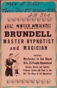 Brundell Magic Original Vintage Poster