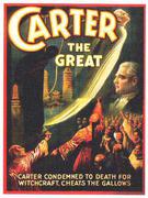 Carter Cheats the Gallows 8 Sheet Original vintage Magic Poster