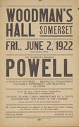 The Celebrated Magician Powell Original Vintage Advertising Poster Broadside