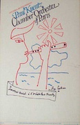 Paul Kuentz Chamber Orchestra Of [[Paris]] Concert Original Vintage Poster 