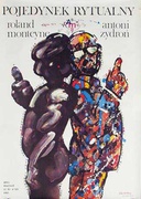 Pojedynek Rytvalny Original Vintage Polish Theatre Poster