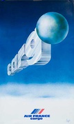 Air France Cargo Original Travel Poster 1980