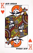Air India Original Travel Poster Playing Playing Card 
