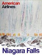 Niagara Falls American Airlines Original Vintage Travel Poster