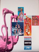 Greyhound Bus Original Vintage Travel Poster South